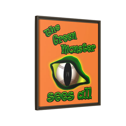 green monster - framed canvas art (crusta)