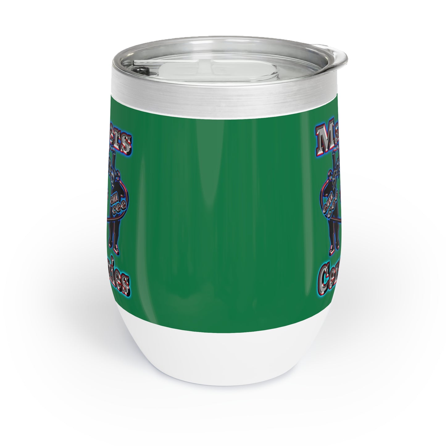 em cee squared - Chill Wine Tumbler (dark green)