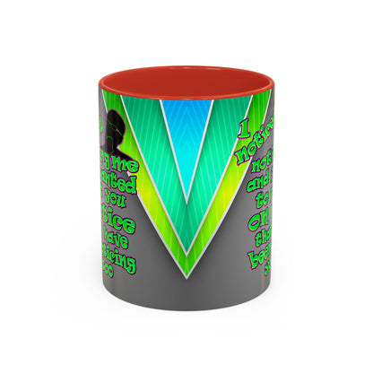 noticed you noticing - Accent Mug (rainbow split)