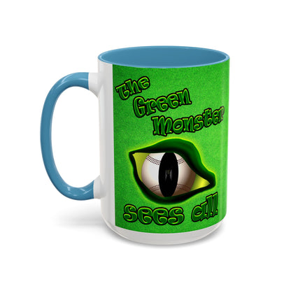green monster - Accent Mug (green turf)