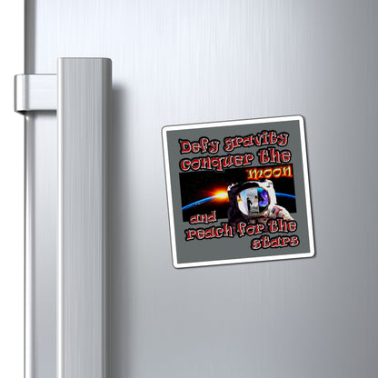 defy conquer reach - Magnets - (dark grey)