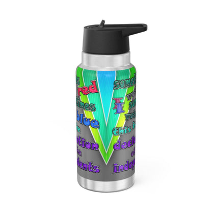 declaration of the independents - Gator Tumbler, 32oz  (rainbow split)