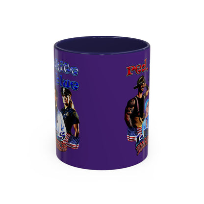 rw&b lives matter - Accent Mug (purple)