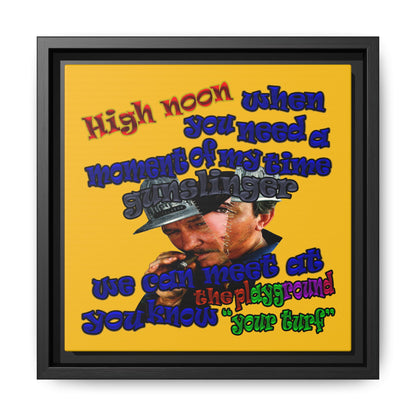 high noon - framed canvas art (yellow)