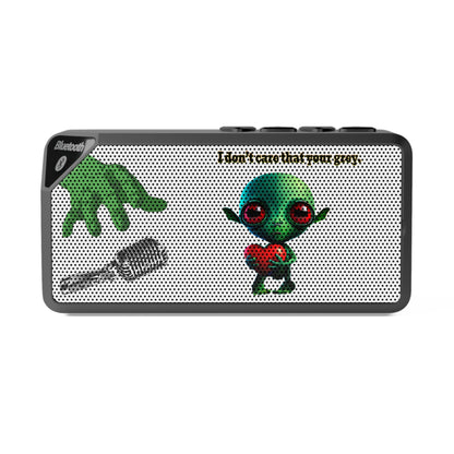 I don't care that your grey - Jabba Bluetooth Speaker (white)