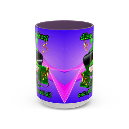 disc jockey - Accent Mug (purple-pink wave)