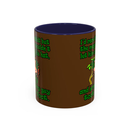 turtle race - Accent Mug (brown)