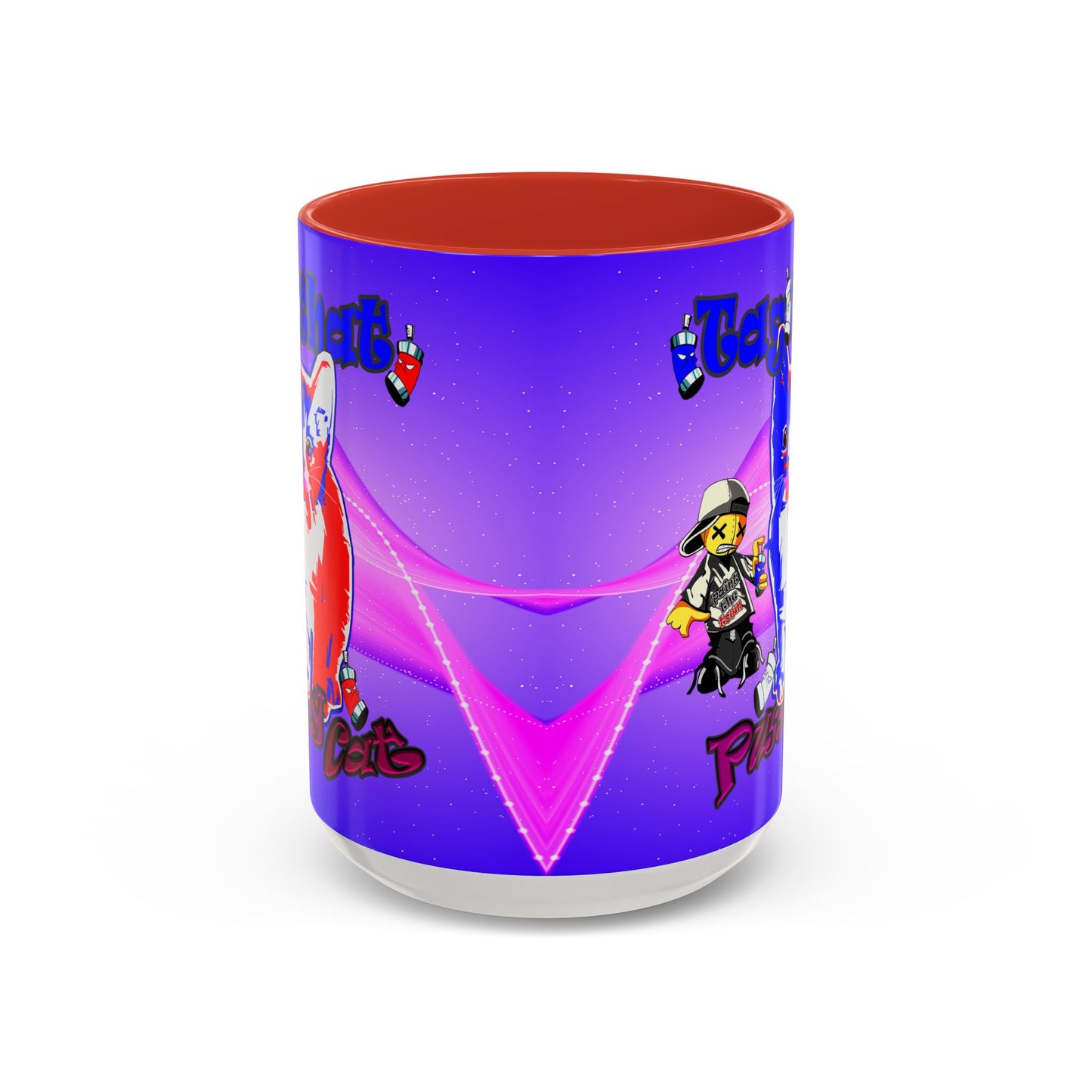 tag that - Accent Mug (purple-pink wave)