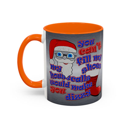 santa's shoes - Accent Mug (brushed nickel)
