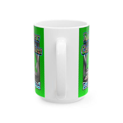 logo - White Mug (logo green)
