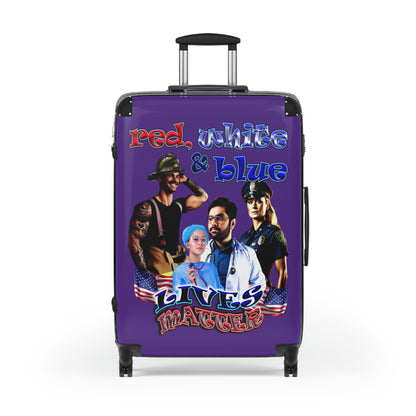 rw&b lives matter - Suitcase (purple)