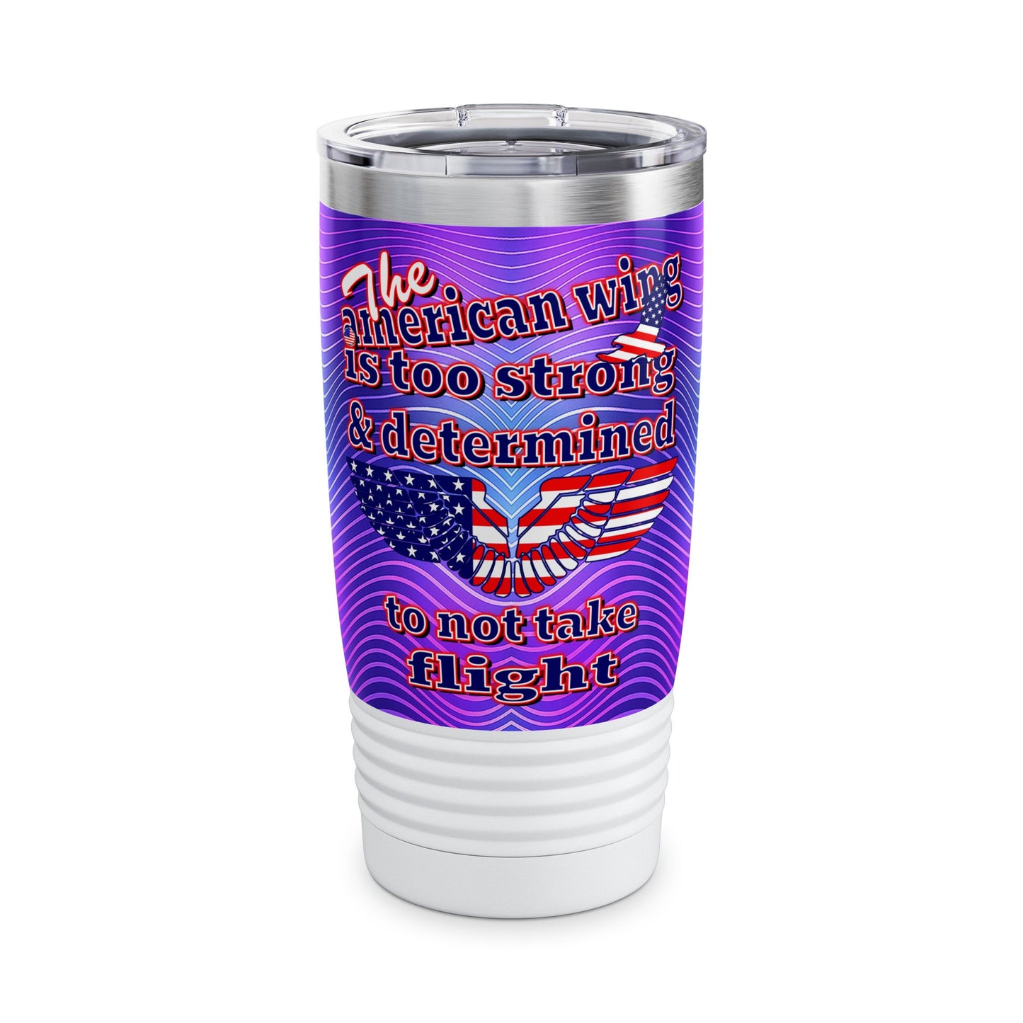 american wing - Ringneck Tumbler, 20oz (purple wave)