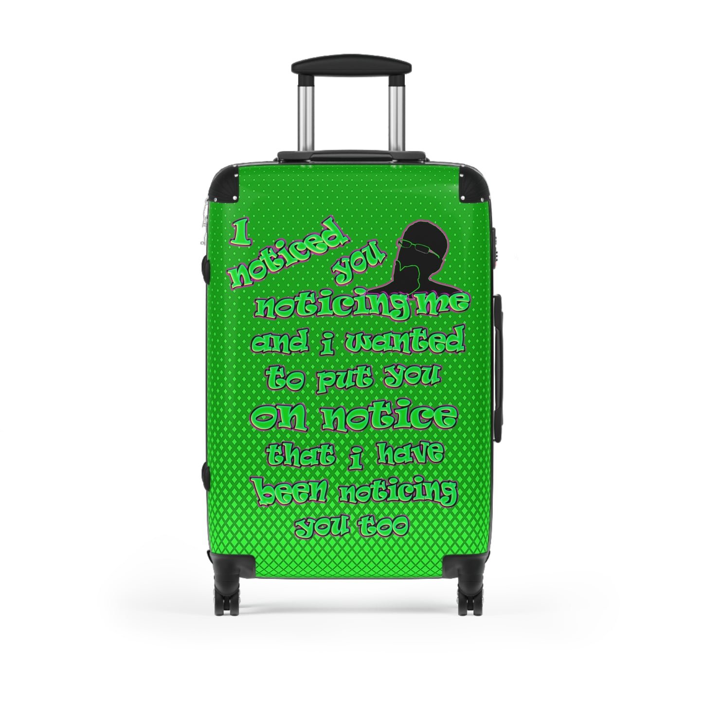noticed you noticing - Suitcase (logo green)