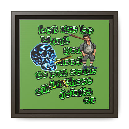 og - framed canvas art (green)