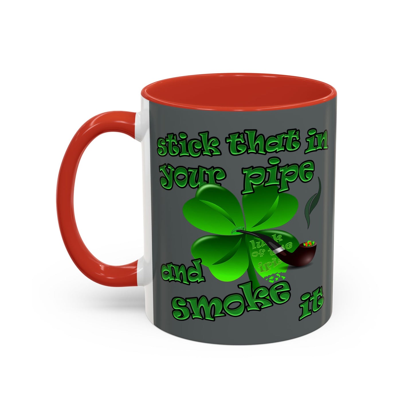 celtics logo - Accent Mug (dark grey)