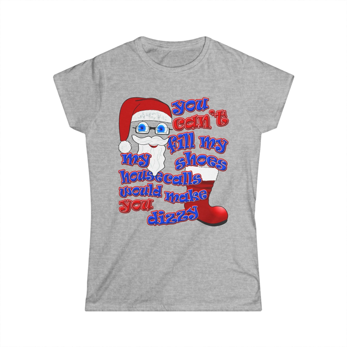 santa's shoes - Women's Softstyle Tee