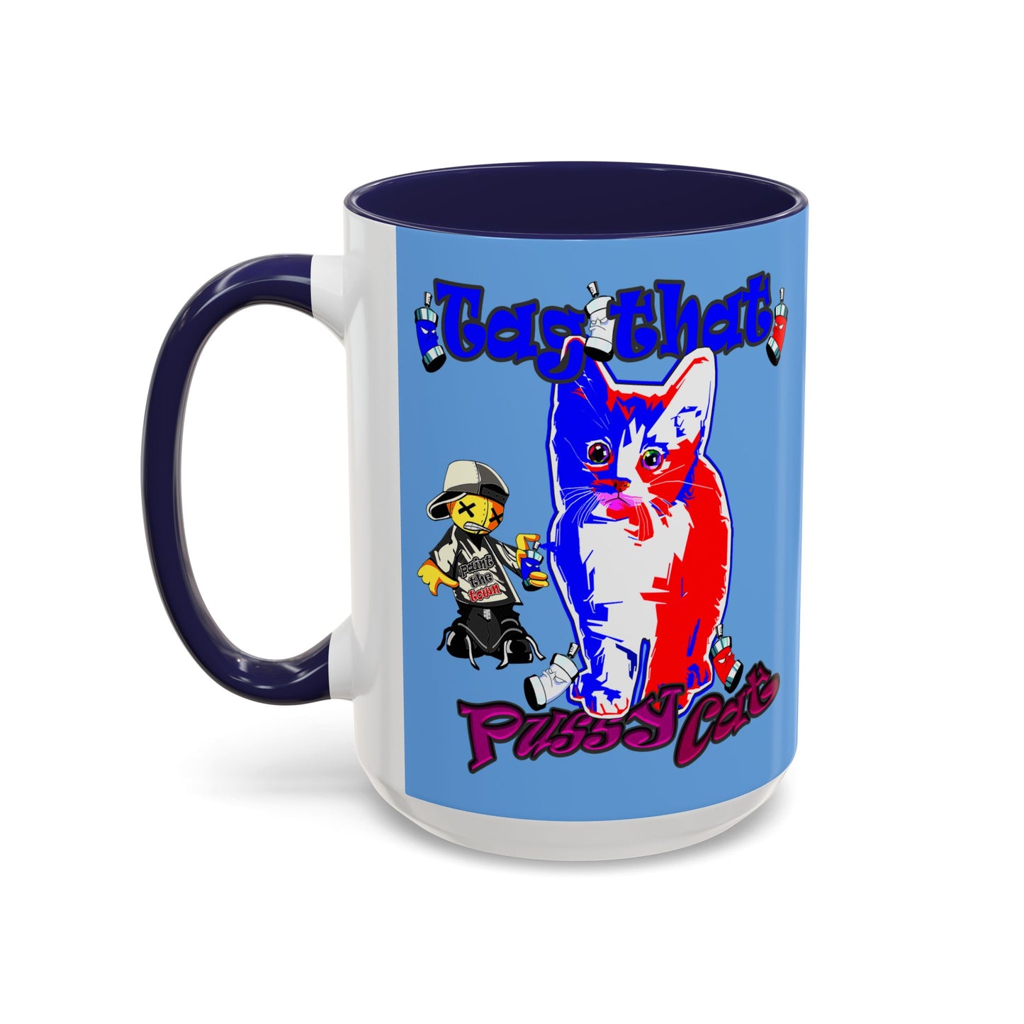 tag that - Accent Mug (light blue)