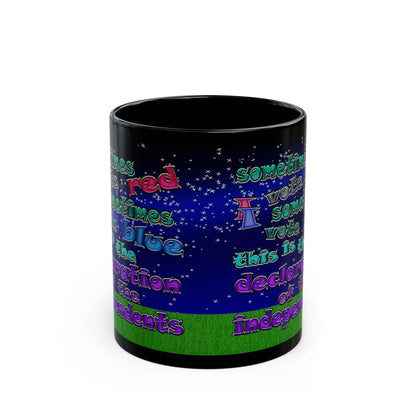declaration of the independents - Black Mug ('snoops' background)