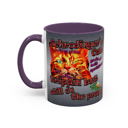 schrodinger's cat - Accent Mug (brushed nickel)
