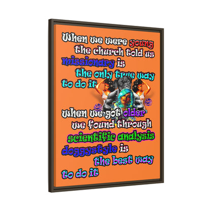 doggystyle - framed canvas art (crusta)