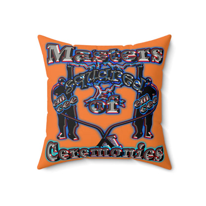 em cee squared - Faux Suede Square Pillow - (crusta)