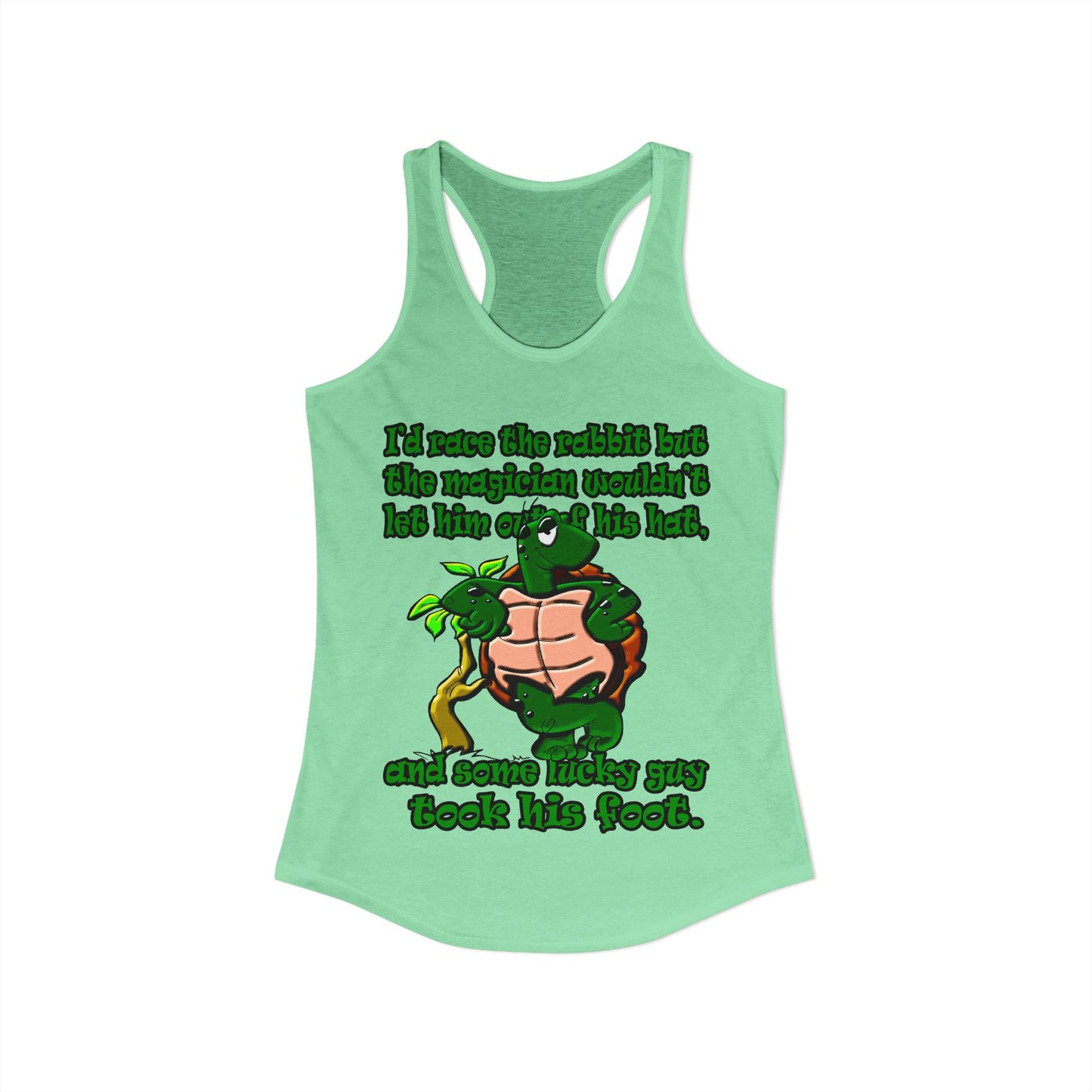 turtle race - Women's Ideal Racerback Tank