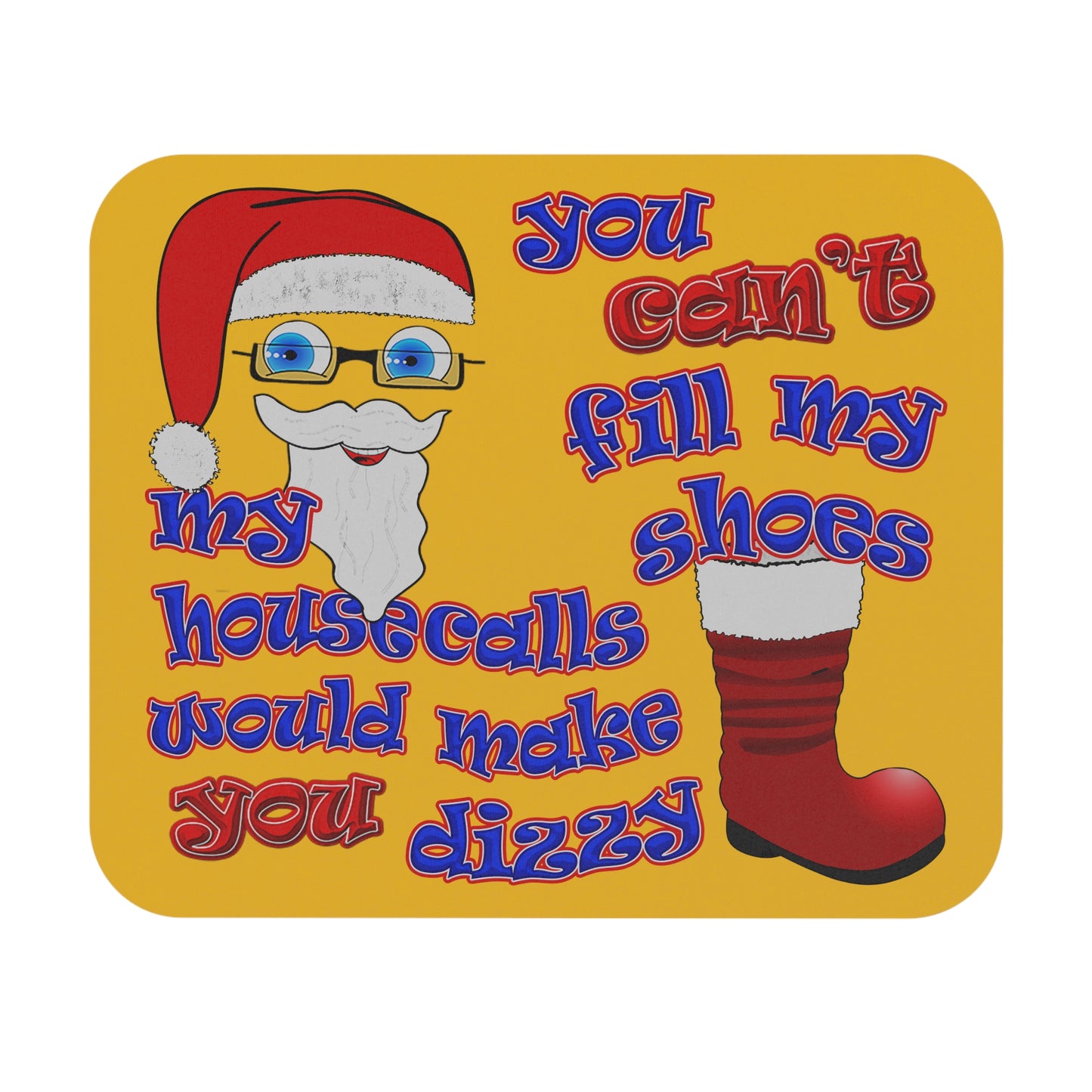 santa's shoes - Mouse Pad (Rectangle) (yellow)