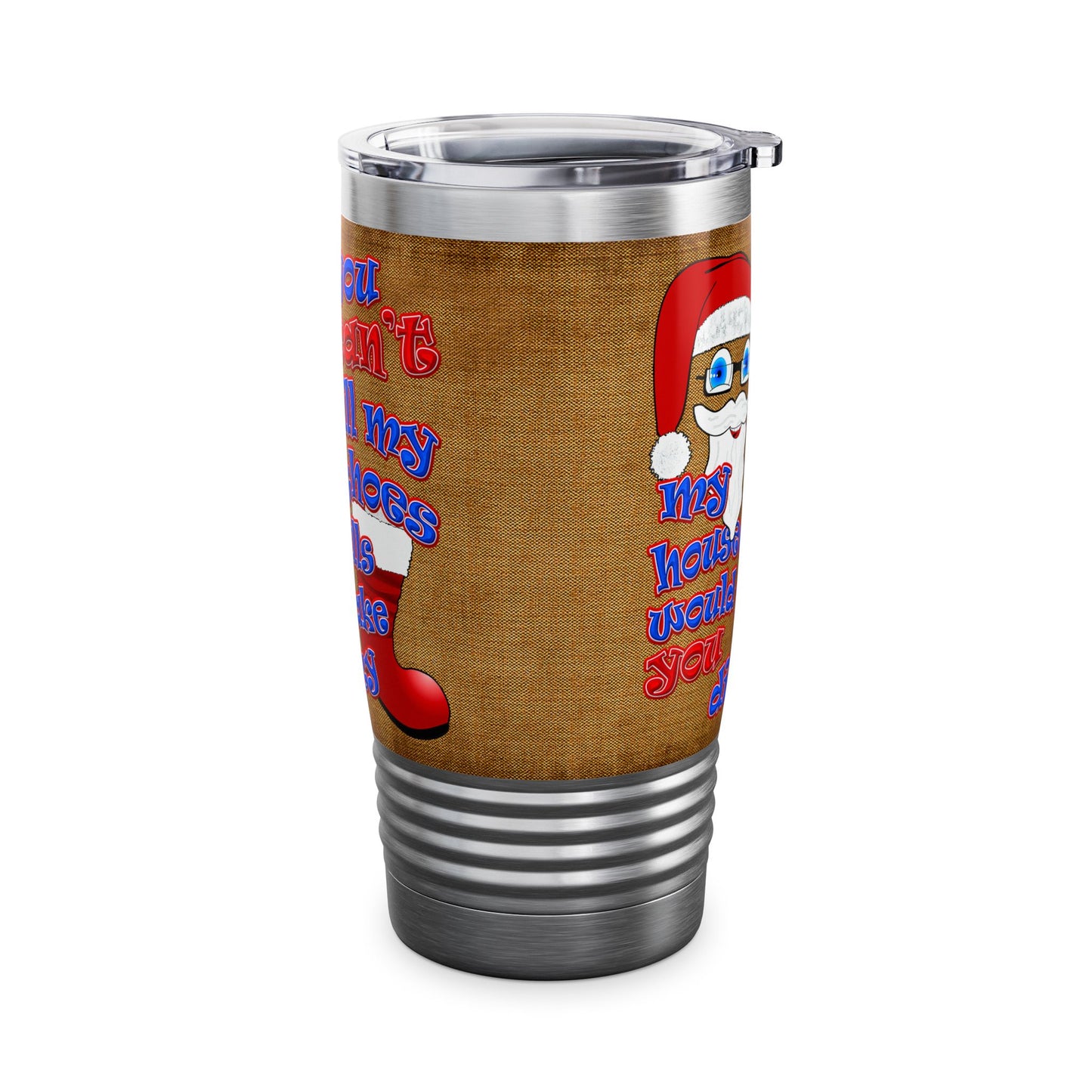 santa's shoes - Ringneck Tumbler, 20oz (brown papyrus)