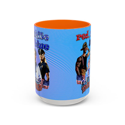 rw&b lives matter - Accent Mug (light blue-purple wave)