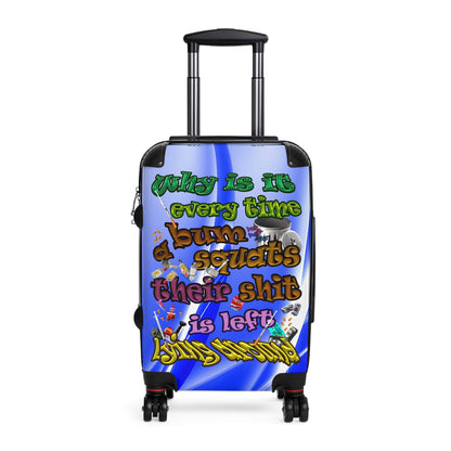 the bum's shit - Suitcase (blue-white wave)