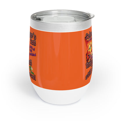 schrodinger's cat - Chill Wine Tumbler (orange)