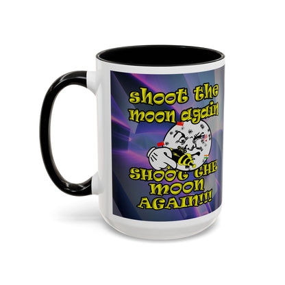 shoot the moon again - Accent Mug (grey-pink wave)