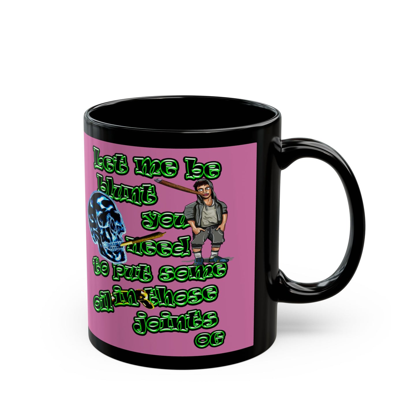 og - Black Mug (light pink)