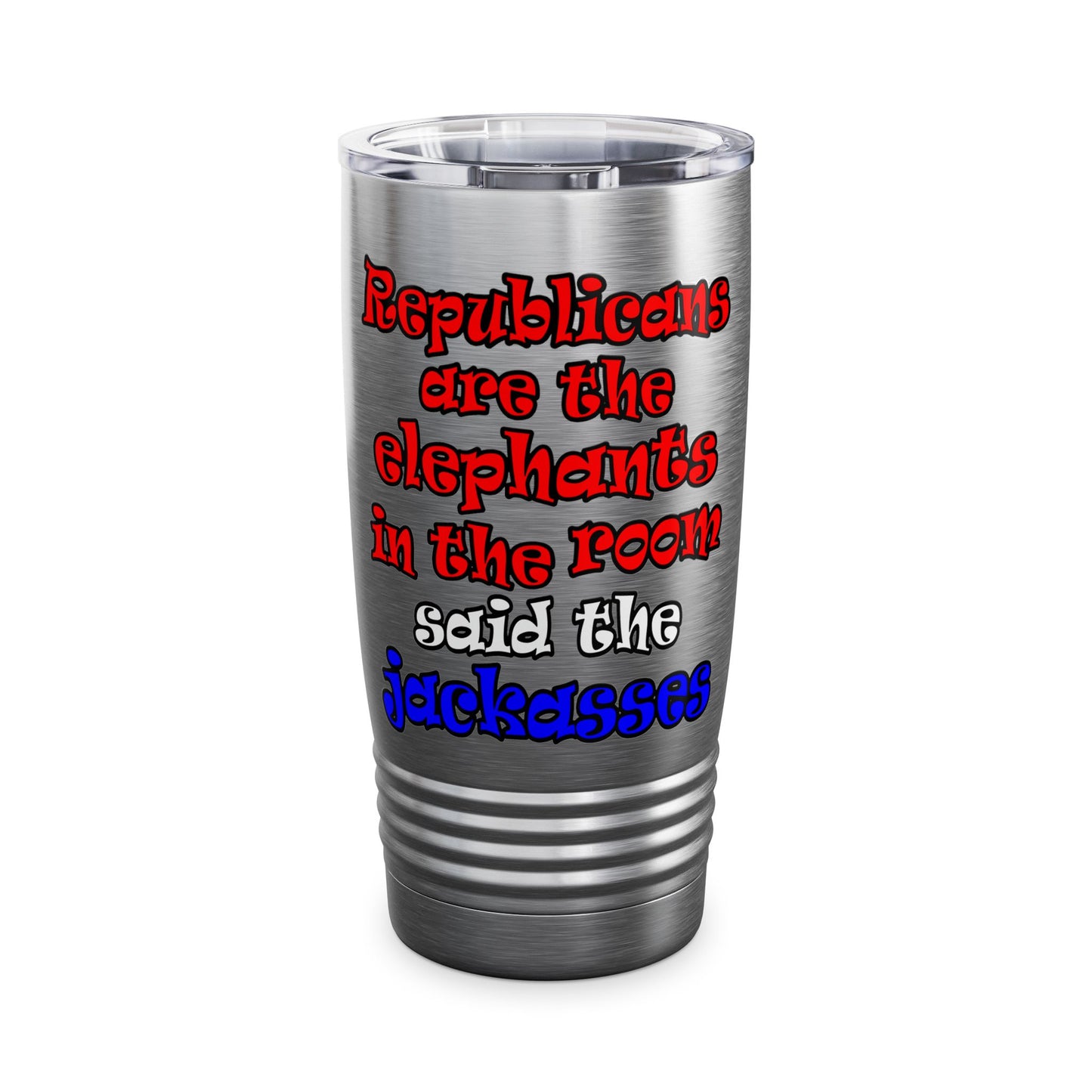 donkeys and elephants - Ringneck Tumbler, 20oz