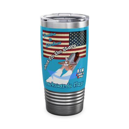 shoot for the stars - Ringneck Tumbler, 20oz (turquoise)