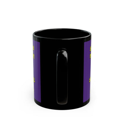 shoot the moon again - Black Mug (purple)