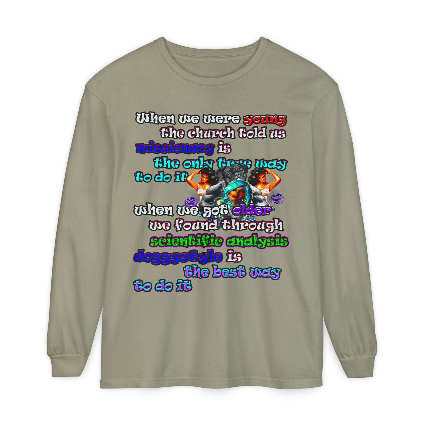 doggystyle - Unisex Garment-dyed Long Sleeve T-Shirt