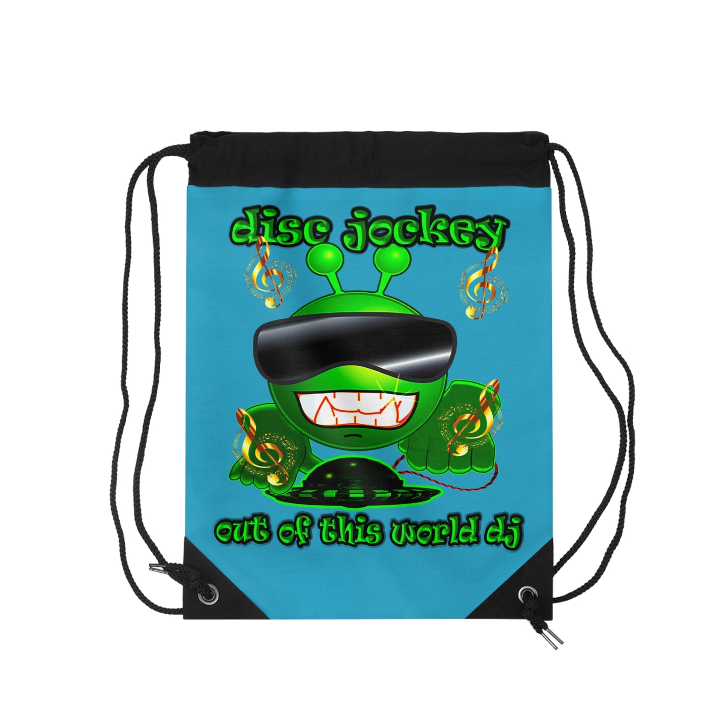 disc jockey - Drawstring Bag (turquoise)