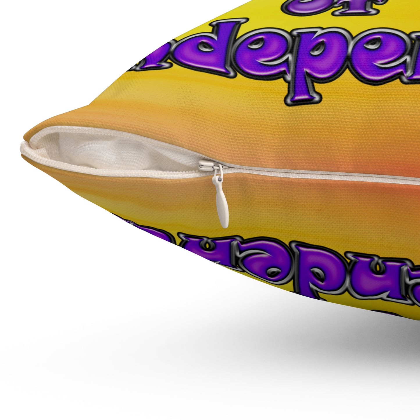 declaration of the independents - Spun Polyester Square Pillow - (color blur)