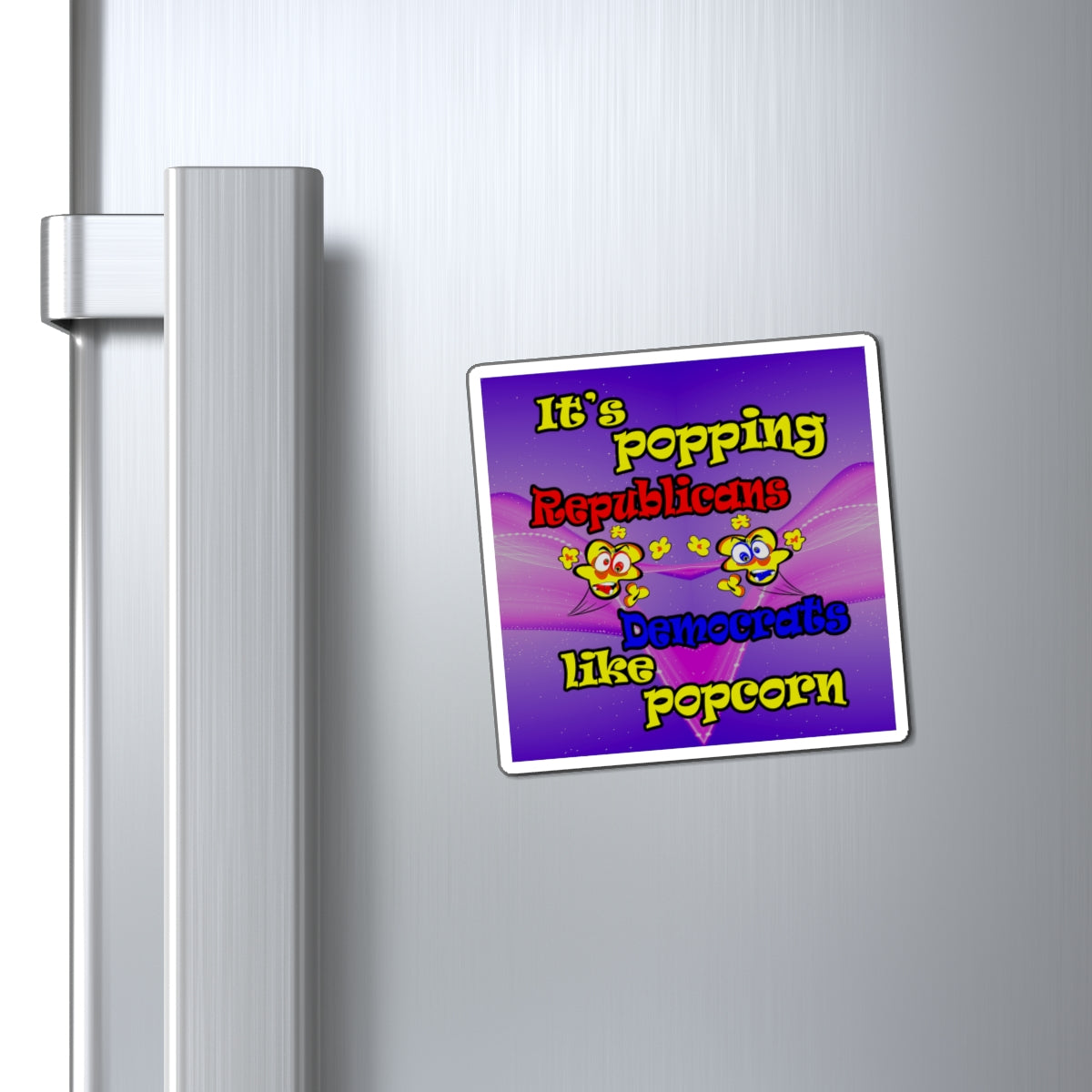 popping like popcorn - Magnets - (purple-pink wave)