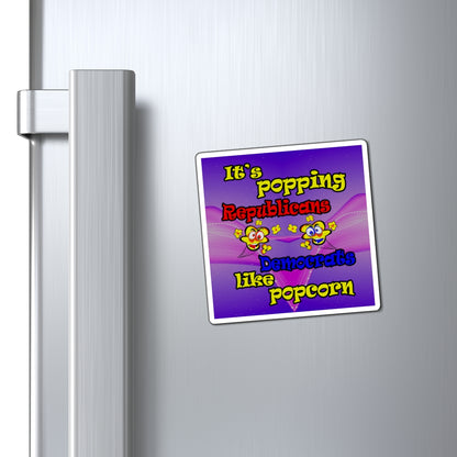popping like popcorn - Magnets - (purple-pink wave)