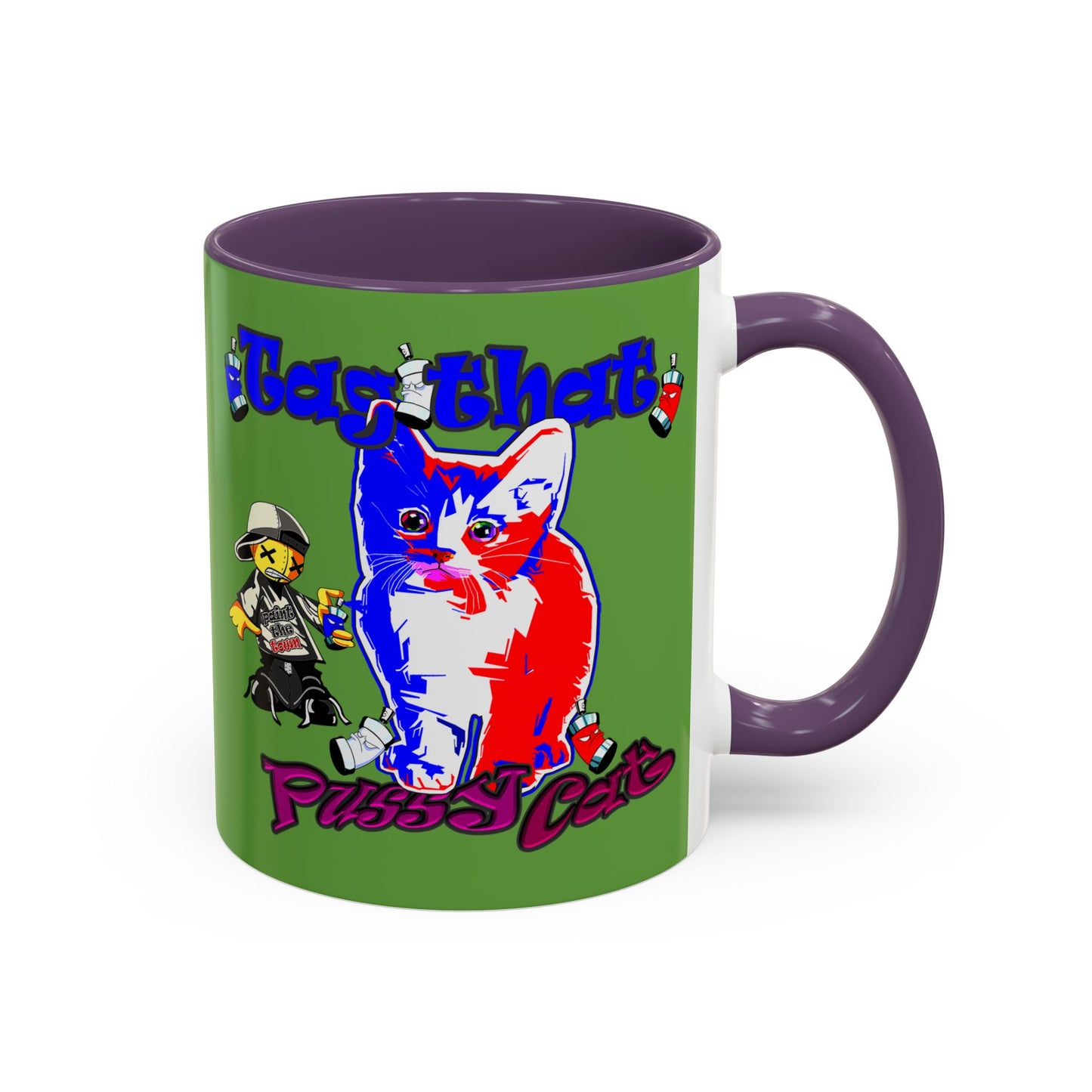 tag that - Accent Mug (green)