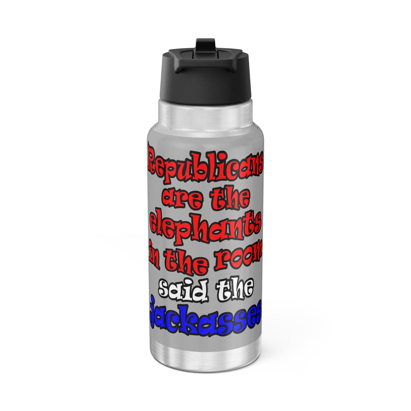 donkeys and elephants - Gator Tumbler, 32oz (light grey)