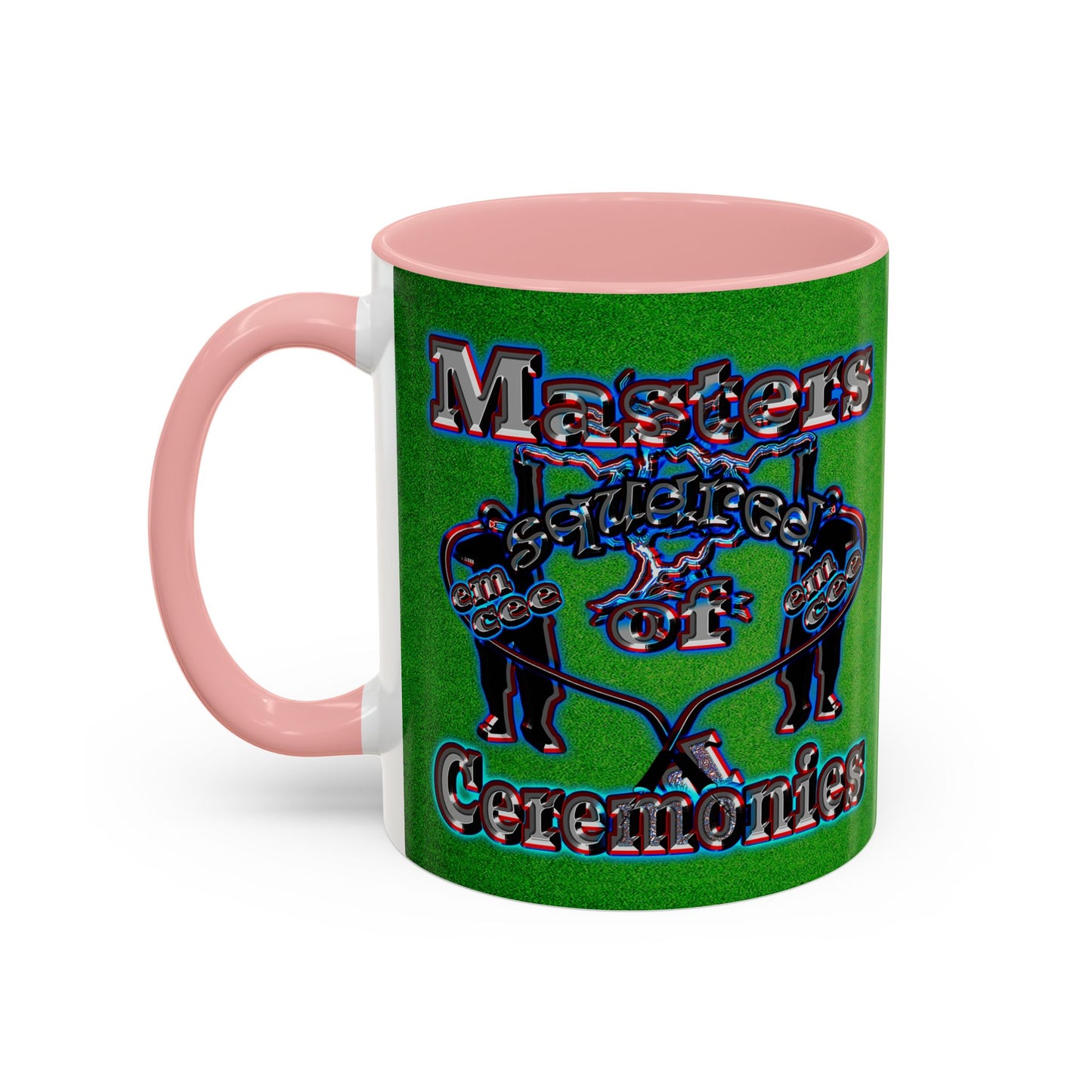 em cee squared - Accent Mug (green turf)