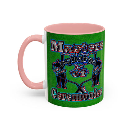 em cee squared - Accent Mug (green turf)