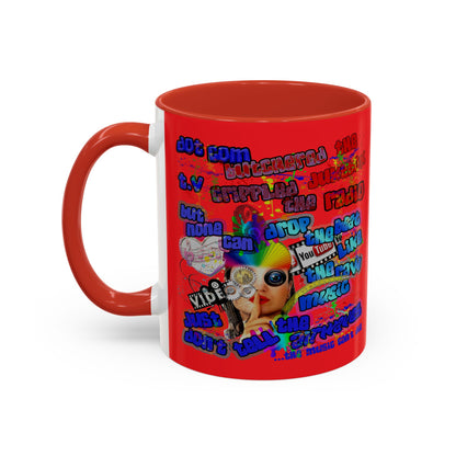 drop the beat - Accent Mug (yellow)