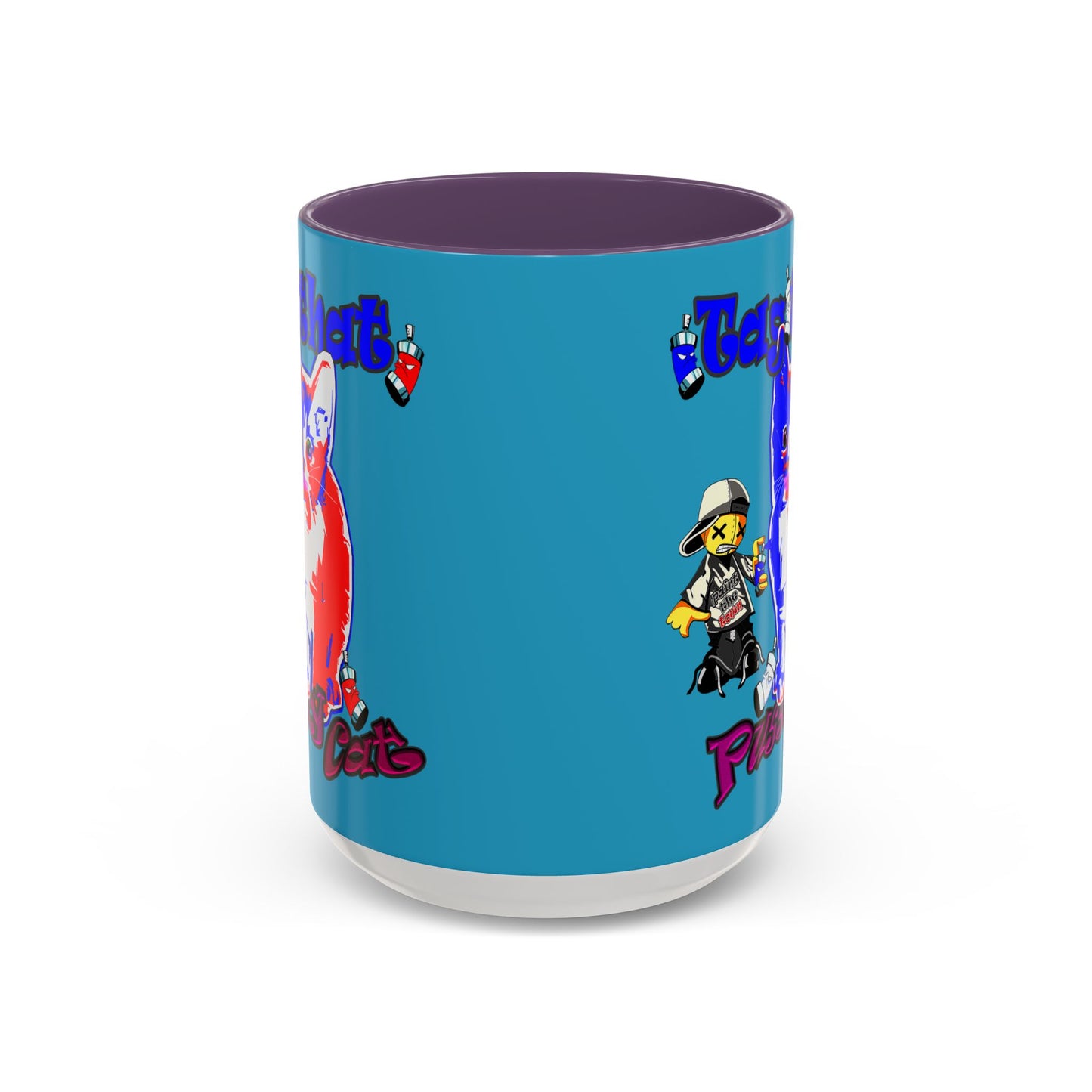 tag that - Accent Mug (turquoise)