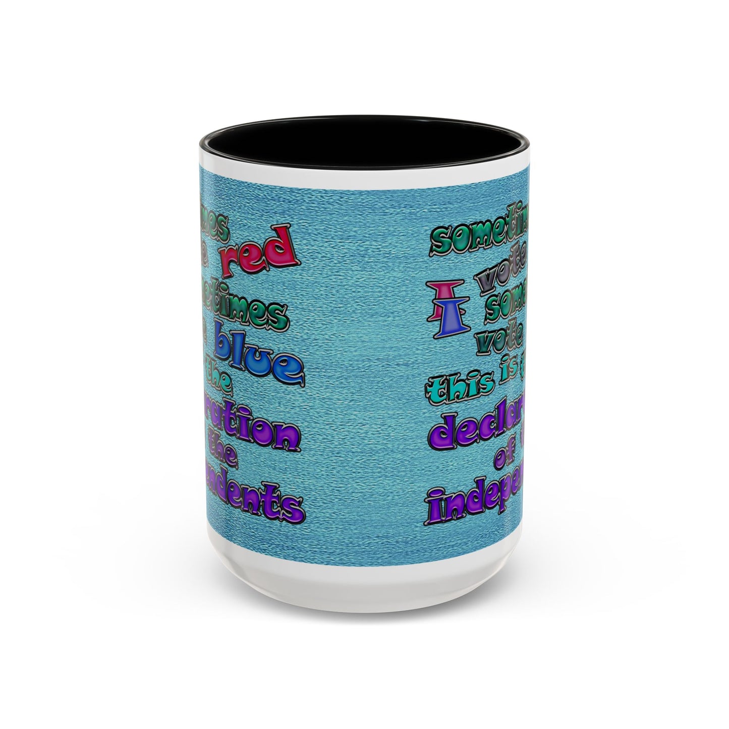 declaration of the independents - Accent Mug (faded blue)