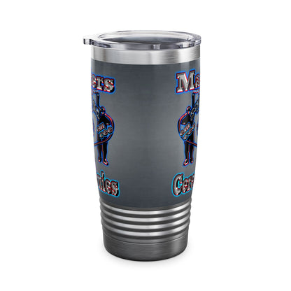 em cee squared - Ringneck Tumbler, 20oz (grey-light grey)