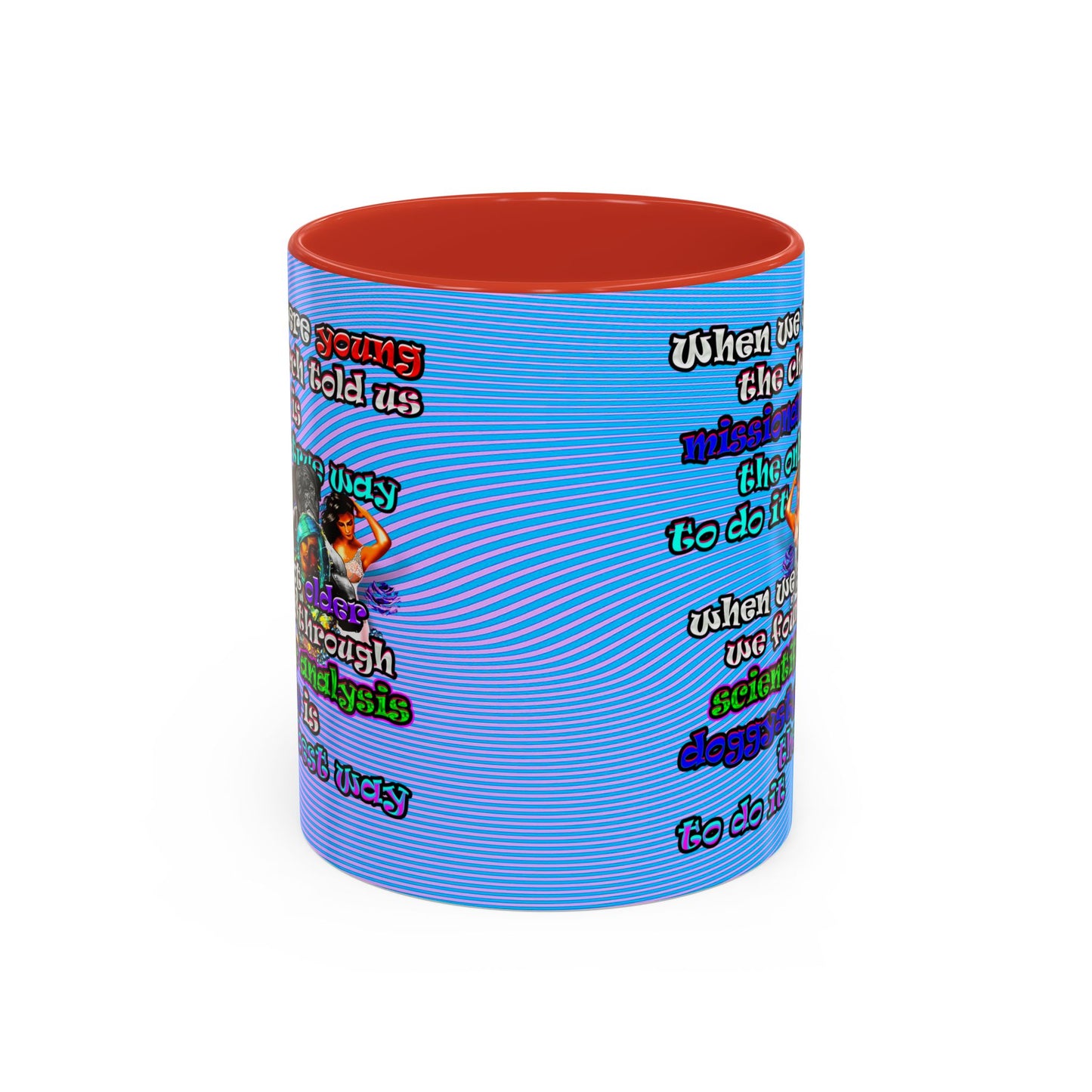 doggystyle - Accent Mug (light blue-purple wave)
